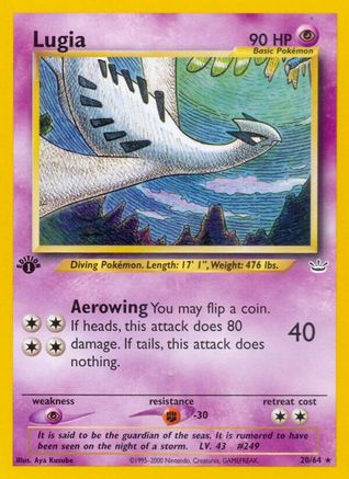 Lugia (20/64) [Neo Revelation 1st Edition] - Trinity Hobby