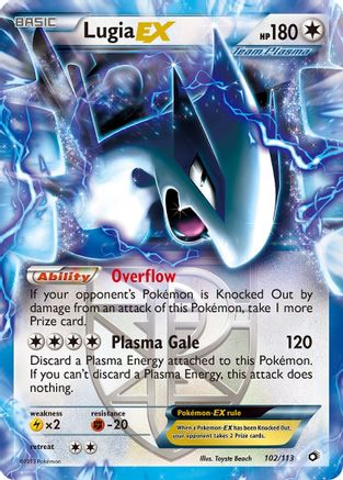 Lugia EX (102/113) [Black & White: Legendary Treasures] - Trinity Hobby