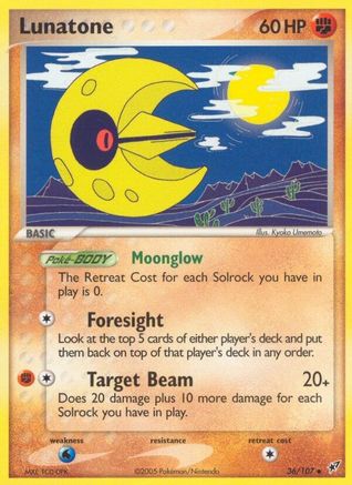 Lunatone (36/107) [EX: Deoxys] - Trinity Hobby