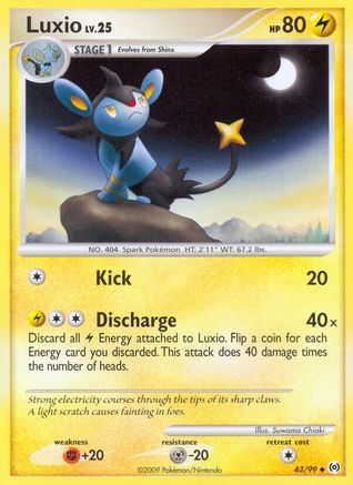 Luxio (43/99) [Platinum: Arceus] - Trinity Hobby