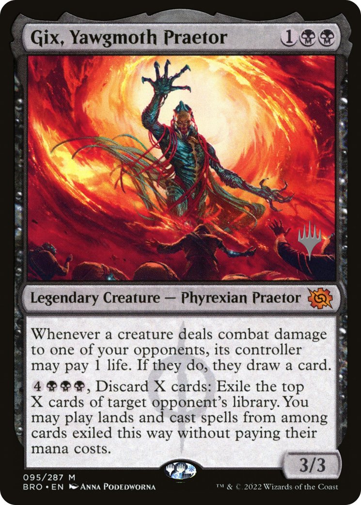 Gix, Yawgmoth Praetor (Promo Pack) [The Brothers' War Promos] - Trinity Hobby