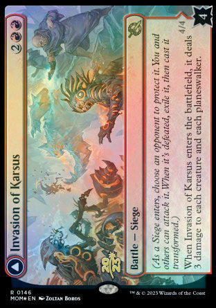 Invasion of Karsus // Refraction Elemental [March of the Machine Prerelease Promos] - Trinity Hobby