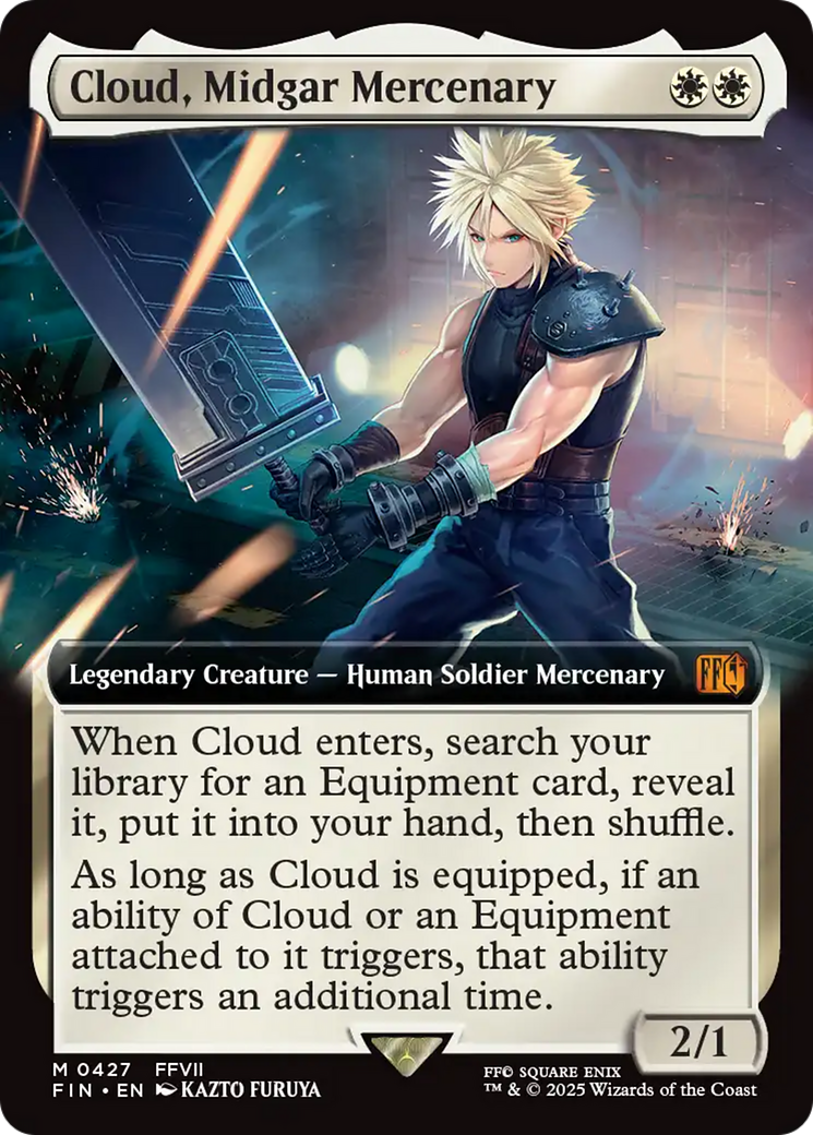 Cloud, Midgar Mercenary (Extended Art)  (FIN-427) - [FINAL FANTASY]: (Extended Art) - Trinity Hobby