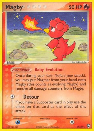 Magby (24/109) (Stamped) [EX: Team Rocket Returns] - Trinity Hobby