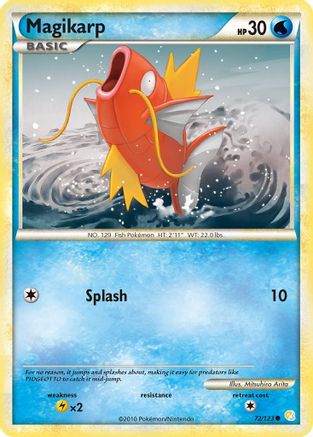 Magikarp (72/123) [HeartGold & SoulSilver: Base Set] - Trinity Hobby
