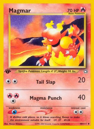 Magmar (40/111) [Neo Genesis Unlimited] - Trinity Hobby