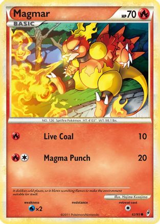 Magmar (62/95) [HeartGold & SoulSilver: Call of Legends] - Trinity Hobby