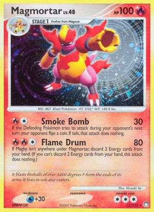 Magmortar (12/123) [Diamond & Pearl: Mysterious Treasures] - Trinity Hobby