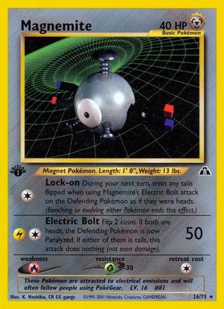 Magnemite (26/75) [Neo Discovery 1st Edition] - Trinity Hobby