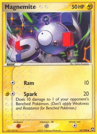 Magnemite (54/108) (Stamped) [EX: Power Keepers] - Trinity Hobby