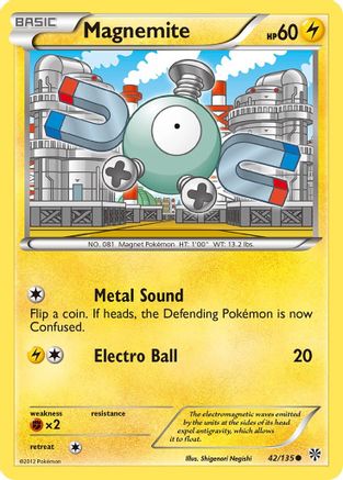 Magnemite (42/135) [Black & White: Plasma Storm] - Trinity Hobby