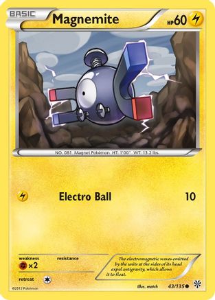 Magnemite (43/135) [Black & White: Plasma Storm] - Trinity Hobby