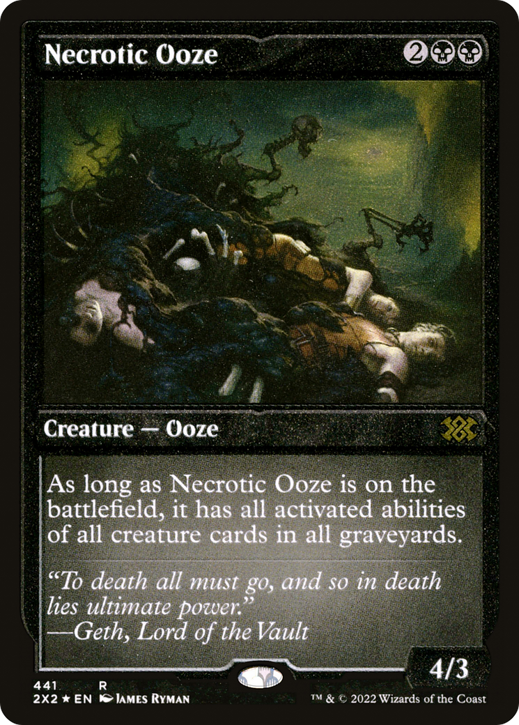 Necrotic Ooze (Foil Etched)  [Foil]  (2X2-441) - [Double Masters 2022] - Trinity Hobby