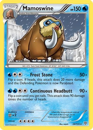 Mamoswine (28/135) [Black & White: Plasma Storm] - Trinity Hobby