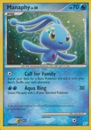 Manaphy (4/12) [Diamond & Pearl: Trainer Kit - Manaphy] - Trinity Hobby