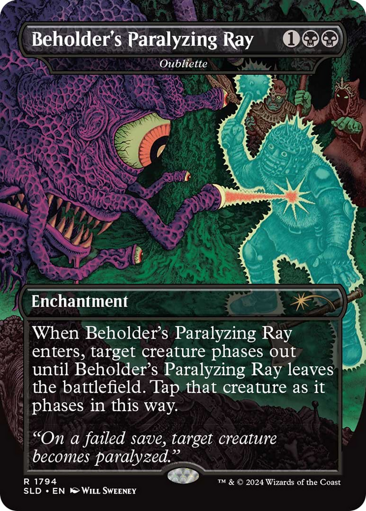 Beholder's Paralyzing Ray - Oubliette [Secret Lair Drop Series] - Trinity Hobby