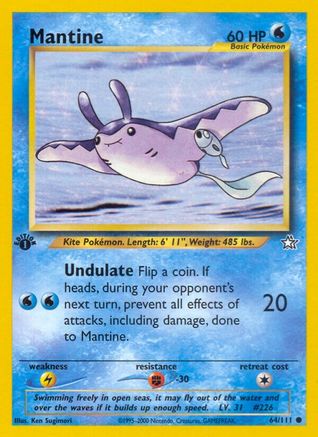 Mantine (64/111) [Neo Genesis 1st Edition] - Trinity Hobby