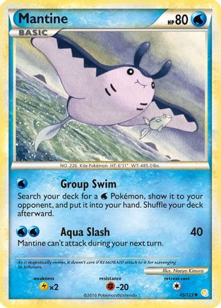 Mantine (45/123) [HeartGold & SoulSilver: Base Set] - Trinity Hobby