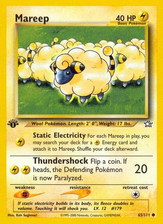 Mareep (65/111) [Neo Genesis 1st Edition] - Trinity Hobby