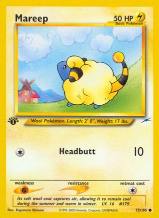 Mareep (75/105) [Neo Destiny 1st Edition] - Trinity Hobby