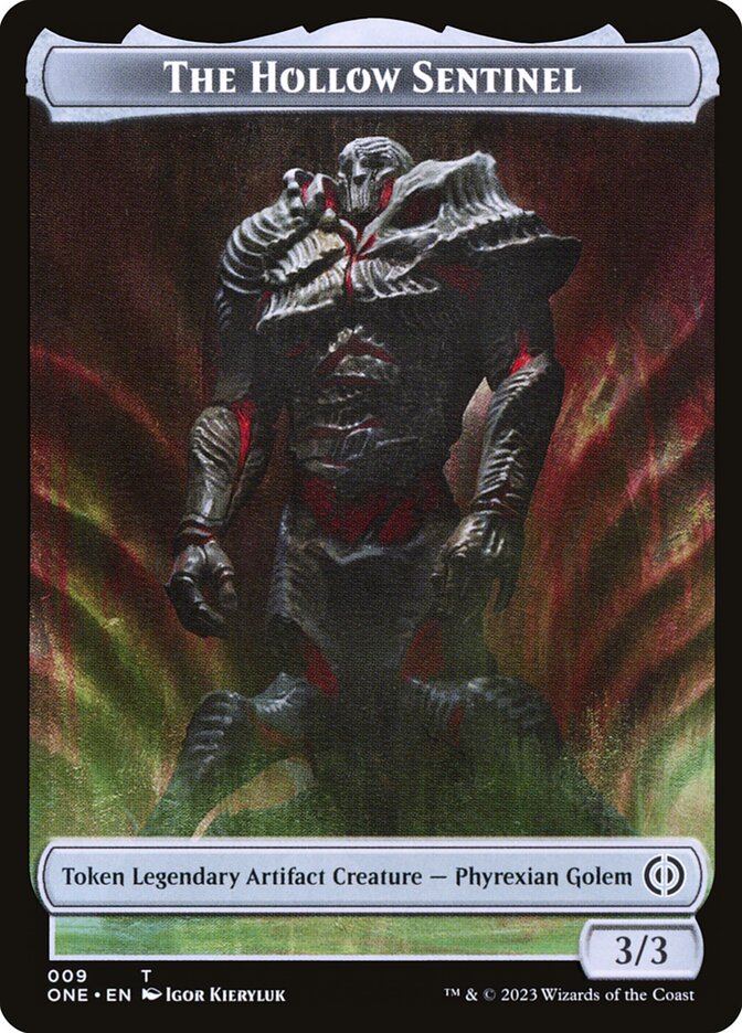 Phyrexian Goblin // The Hollow Sentinel Double-Sided Token [Phyrexia: All Will Be One Tokens] - Trinity Hobby