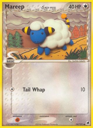 Mareep (54/101) (Delta Species) [EX: Dragon Frontiers] - Trinity Hobby