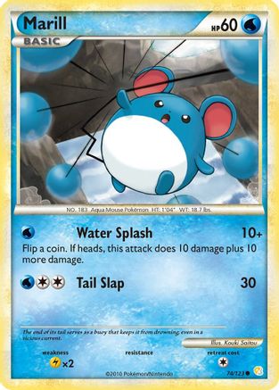 Marill (74/123) [HeartGold & SoulSilver: Base Set] - Trinity Hobby