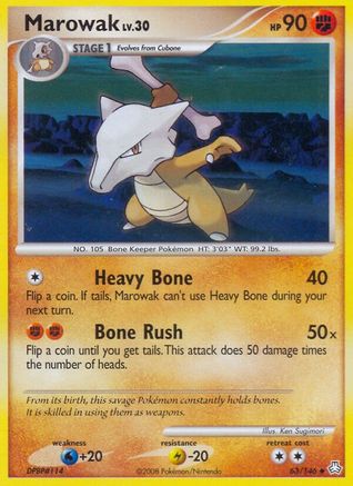 Marowak (63/146) [Diamond & Pearl: Legends Awakened] - Trinity Hobby