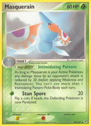 Masquerain (39/107) (Stamped) [EX: Deoxys] - Trinity Hobby