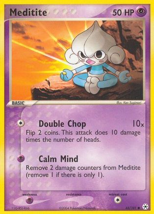Meditite (65/101) [EX: Hidden Legends] - Trinity Hobby