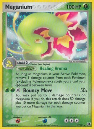 Meganium (9/115) (Stamped) [EX: Unseen Forces] - Trinity Hobby