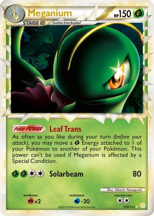 Meganium (109/123) [HeartGold & SoulSilver: Base Set] - Trinity Hobby