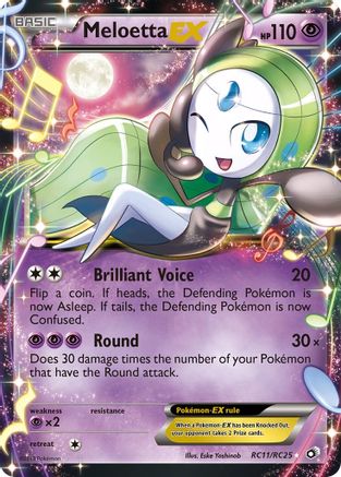 Meloetta EX (RC11/RC25) [Black & White: Legendary Treasures] - Trinity Hobby