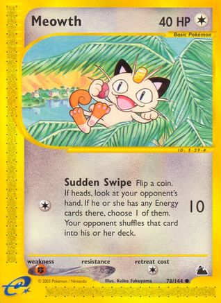 Meowth (78/144) [Skyridge] - Trinity Hobby