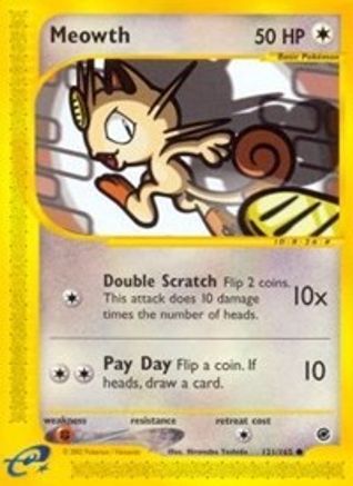 Meowth (121/165) [Expedition: Base Set] - Trinity Hobby