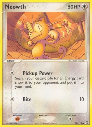 Meowth (77/113) [EX: Delta Species] - Trinity Hobby