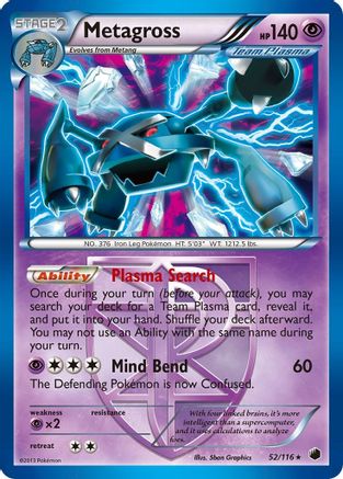 Metagross (52/116) [Black & White: Plasma Freeze] - Trinity Hobby