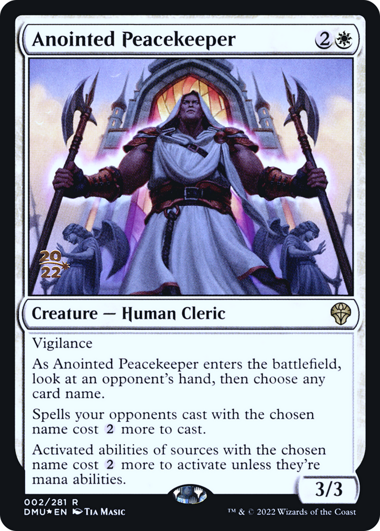 Anointed Peacekeeper [Dominaria United Prerelease Promos] - Trinity Hobby