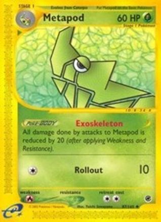 Metapod (87/165) [Expedition: Base Set] - Trinity Hobby