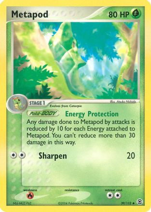 Metapod (39/112) [EX: FireRed & LeafGreen] - Trinity Hobby