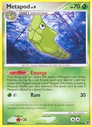 Metapod (47/106) [Diamond & Pearl: Great Encounters] - Trinity Hobby