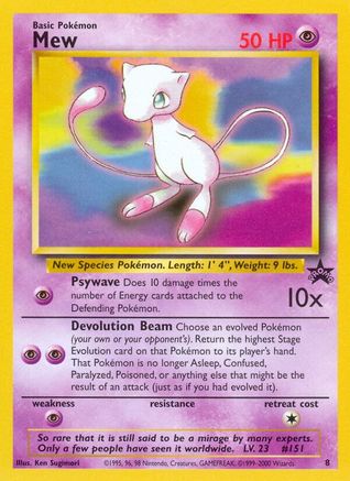 Mew (8) [Wizards of the Coast: Black Star Promos] - Trinity Hobby