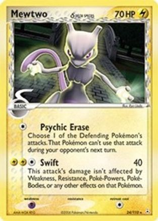 Mewtwo (24/110) (Delta Species) [EX: Holon Phantoms] - Trinity Hobby