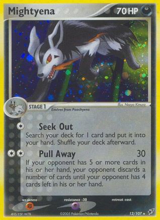 Mightyena (12/107) (Stamped) [EX: Deoxys] - Trinity Hobby