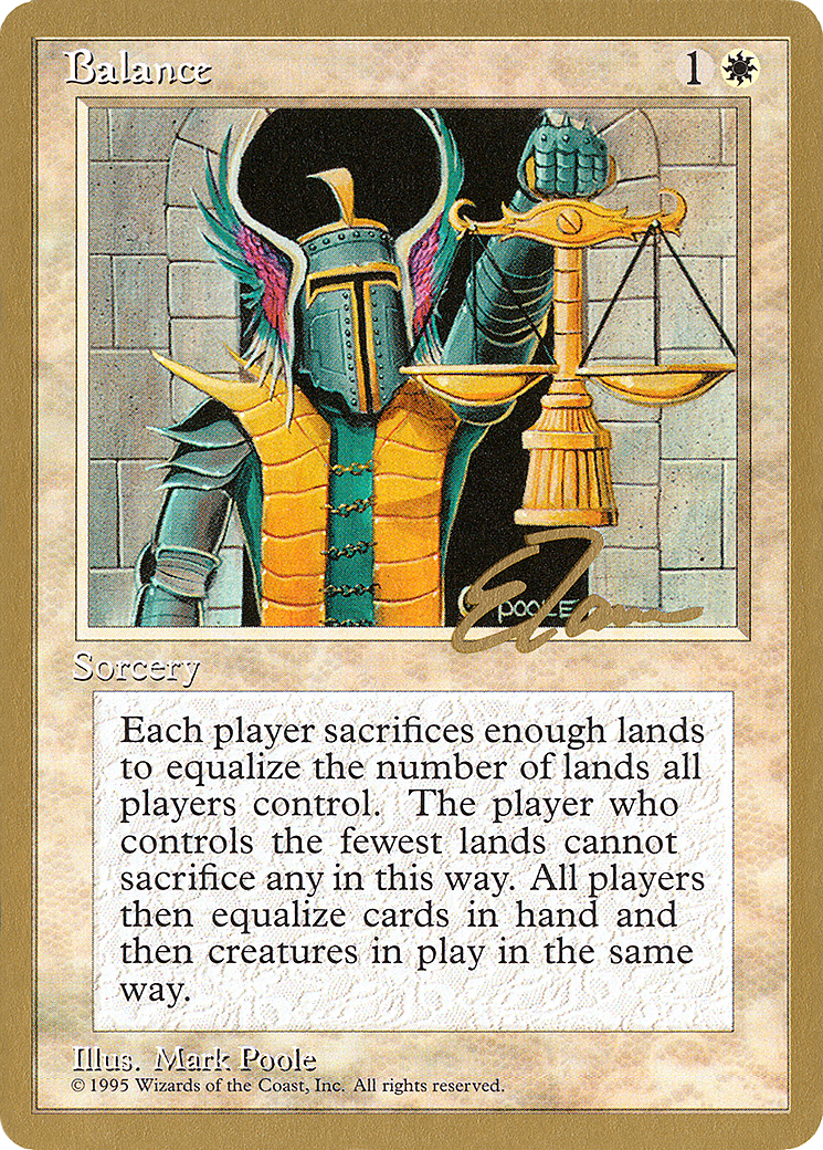 Balance (Eric Tam) [Pro Tour Collector Set] - Trinity Hobby