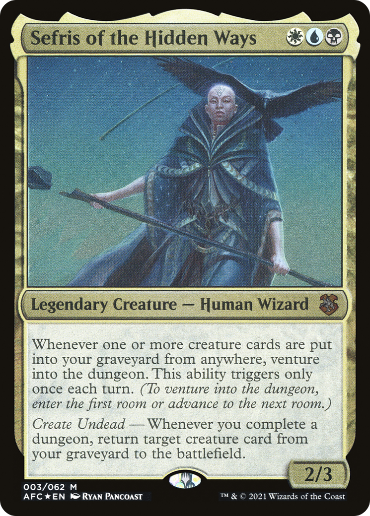 Sefris of the Hidden Ways (AFC-003) - [Forgotten Realms Commander Display Commanders] Foil - Trinity Hobby