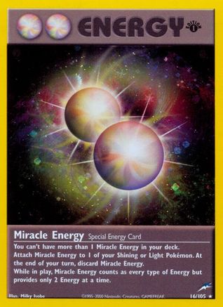 Miracle Energy (16/105) [Neo Destiny 1st Edition] - Trinity Hobby