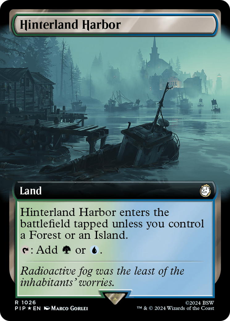 Hinterland Harbor (Extended Art) (Surge Foil) [Fallout] - Trinity Hobby