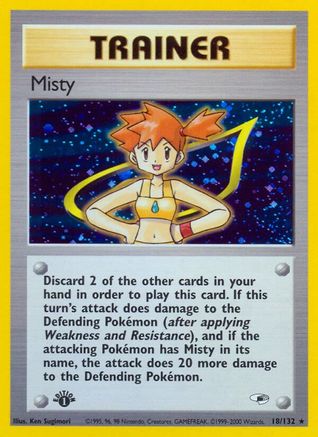 Misty (18/132) [Gym Heroes 1st Edition] - Trinity Hobby