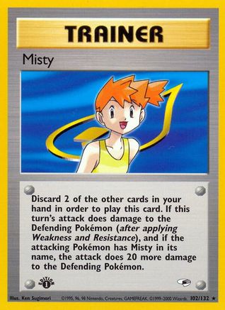 Misty (102/132) [Gym Heroes 1st Edition] - Trinity Hobby